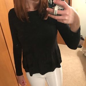 Old navy long sleeve peplum and short sleep peplum